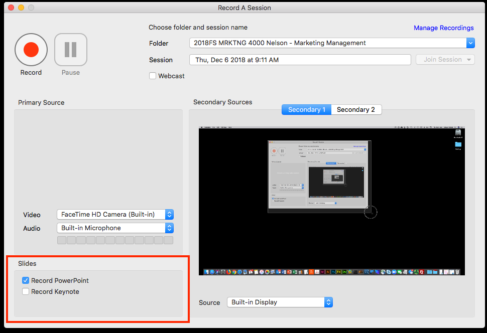 Downloading the panopto recorder for mac